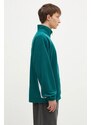 adidas Originals bluză Polarfleece Adibreak Tracktop barbati, culoarea verde, cu imprimeu, IW5815