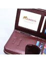 Portofel dama din piele naturala JERMYN'S Roma, elegant, mov lacuit