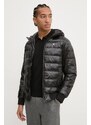 Tommy Jeans geacă de puf bărbați, culoarea negru, de tranziție, DM0DM20659