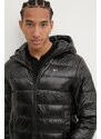 Tommy Jeans geacă de puf bărbați, culoarea negru, de tranziție, DM0DM20659