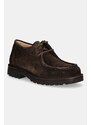 Astorflex pantofi de piele întoarsă Beenflex Rubber bărbați, culoarea maro, BEENFLEX.RUBBER.001.480