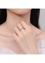 DELIS Inel argint 925, JW1309, model elegant cu piatra, placat cu rodiu (Marime: 5)