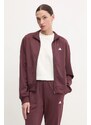 adidas trening Feelcozy femei, culoarea bordo, JD2705