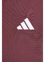 adidas trening Feelcozy femei, culoarea bordo, JD2705