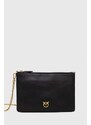 Pinko poseta de piele culoarea negru