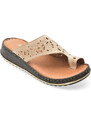 Papuci SHOOZY bej, EV28491, din piele naturala