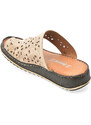 Papuci SHOOZY bej, EV28491, din piele naturala