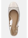 MICHAEL Michael Kors balerini Perla culoarea bej, cu toc deschis, 40R4PLFP1B.150
