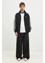 adidas Originals bluza Firebird Tracktop barbati, culoarea negru, cu imprimeu, JC6357