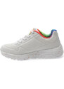 Pantofi sport SKECHERS albi, UNO LITE, din piele ecologica