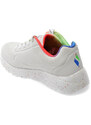 Pantofi sport SKECHERS albi, UNO LITE, din piele ecologica