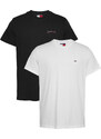 Tommy Jeans Tricou negru / alb