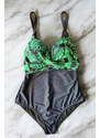 embody Costum baie intreg dama, efect modelator, marime mare, cupe voluminoase, tropical, 0010