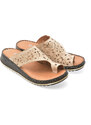 Papuci SHOOZY bej, EV28491, din piele naturala