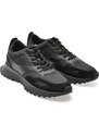 Pantofi sport BOSS negri, 6496, din material textil