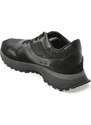 Pantofi sport BOSS negri, 6496, din material textil