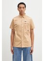 Columbia camasa Landroamer Twill Shirt barbati, culoarea maro, cu guler clasic, regular, 2120591