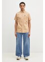Columbia camasa Landroamer Twill Shirt barbati, culoarea maro, cu guler clasic, regular, 2120591