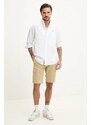 Tommy Jeans camasa barbati, culoarea alb, cu guler clasic, regular, DM0DM20875