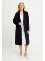 Marella palton de lână ALIBI femei, culoarea bleumarin, de tranzitie, cu doua randuri de nasturi, 2513011031200