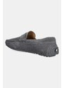 BOSS mocasini din piele intoarsa Noel barbati, culoarea gri, 50541750