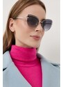 Guess ochelari de soare femei, culoarea argintiu