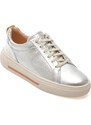Pantofi sport CLARKS argintii, HOLLYHOCK WALK, din piele naturala