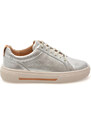 Pantofi sport CLARKS argintii, HOLLYHOCK WALK, din piele naturala