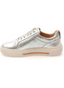 Pantofi sport CLARKS argintii, HOLLYHOCK WALK, din piele naturala