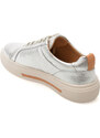 Pantofi sport CLARKS argintii, HOLLYHOCK WALK, din piele naturala