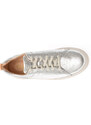Pantofi sport CLARKS argintii, HOLLYHOCK WALK, din piele naturala