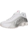 Nike Sportswear Sneaker low 'SHOX R4' argintiu / alb