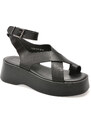 Sandale EPICA negre, 935AG17, din piele naturala