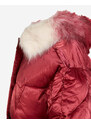 Resti Maroon women's winter jacket with synthetic down fill - Clothing
