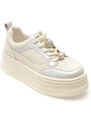 Pantofi sport GRYXX albi, XC0052, din piele naturala