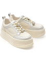 Pantofi sport GRYXX albi, XC0052, din piele naturala