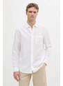 Calvin Klein cămașă de in culoarea alb, cu guler clasic, regular, K10K114488