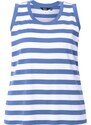 Ulla Popken Top albastru / alb