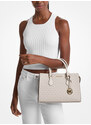 Michael Kors Kabelka Sheila Medium Logo Satchel Light Cream Multi