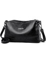 Geanta dama JERMYN'S Ancona din piele naturala neagra