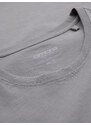 Ombre Tricou clasic BASIC din bumbac pentru bărbați - violet V13 OM-TSBS-0146