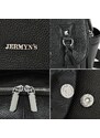 Rucsac dama din piele naturala neagra JERMYN'S Genova