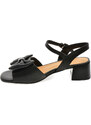 Sandale EPICA negre, 1295D29, din piele naturala