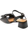 Sandale EPICA negre, 1295D29, din piele naturala