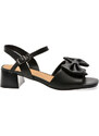 Sandale EPICA negre, 1295D29, din piele naturala