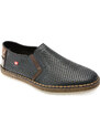 Pantofi RIEKER bleumarin, B5297, din piele naturala
