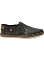 Pantofi RIEKER bleumarin, B5297, din piele naturala