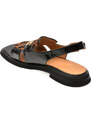 Sandale GRYXX negre, 22L914, din piele naturala lacuita