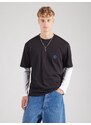 HUGO Tricou 'Niley' albastru / negru