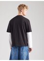 HUGO Tricou 'Niley' albastru / negru